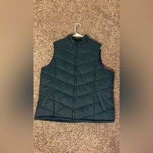 Quilted Puffer Vest in Deep Teal